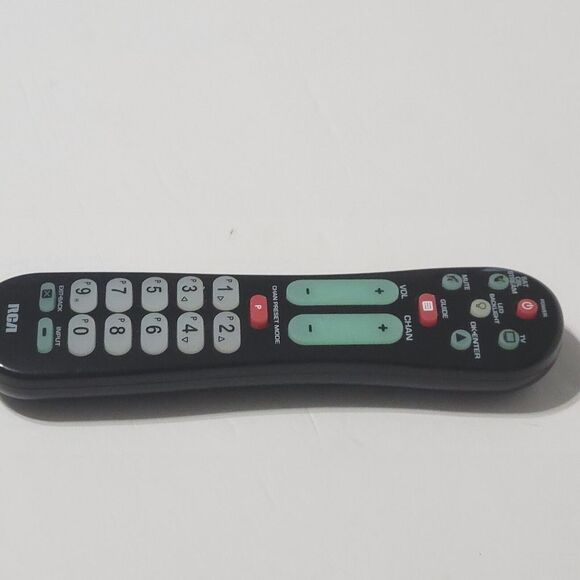 RCA 2-DEVICE UNIVERSAL Remote Control RCRPS02GR Big Button Device Tested Works - Picture 4 of 7
